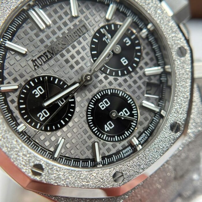 Dong Ho Audemars Piguet Rep 11 Royal Oak Chronograph Frosted Gold 26240 Mat Xam APS Factory 41mm 9 768x768 1