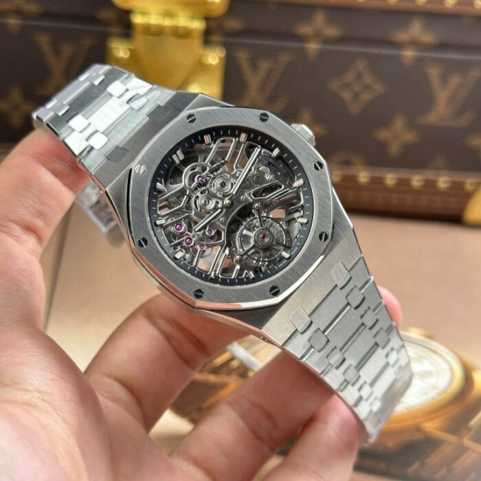 Dong Ho Audemars Piguet Replica 11 Royal Oak Tourbillon 26735 Mat Skeleton 41mm 14 768x768 1