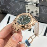 Dong Ho Audemars Piguet Royal Oak 26240 Ma Vang Hong Rep 11 Mat Xanh La Cay APS 41mm 5 768x768 1