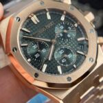 Dong Ho Audemars Piguet Royal Oak 26240 Ma Vang Hong Rep 11 Mat Xanh La Cay APS 41mm 7 768x768 1