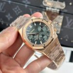 Dong Ho Audemars Piguet Royal Oak 26240 Ma Vang Hong Rep 11 Mat Xanh La Cay APS 41mm 9 768x768 1