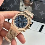 Dong Ho Audemars Piguet Royal Oak 26240 Replica 11 Mau Vang Hong Mat Xanh Blue APS 41mm 4 768x768 1